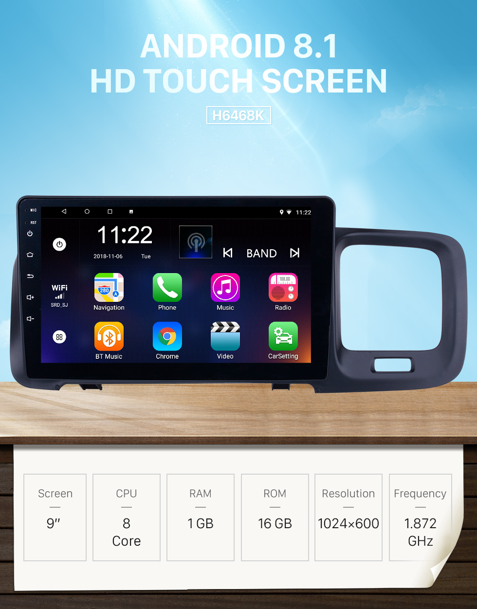 Seicane HD Touchscreen 9 polegadas Android 8.1 Rádio Navegação GPS para Volvo S60 com Bluetooth AUX WIFI suporte Carplay TPMS DAB + OBD2 Seicane HD Touchscreen 9 polegadas Android 8.1 Rádio Navegação GPS para Volvo S60 com Bluetooth AUX WIFI suporte Carplay TPMS DAB + OBD2