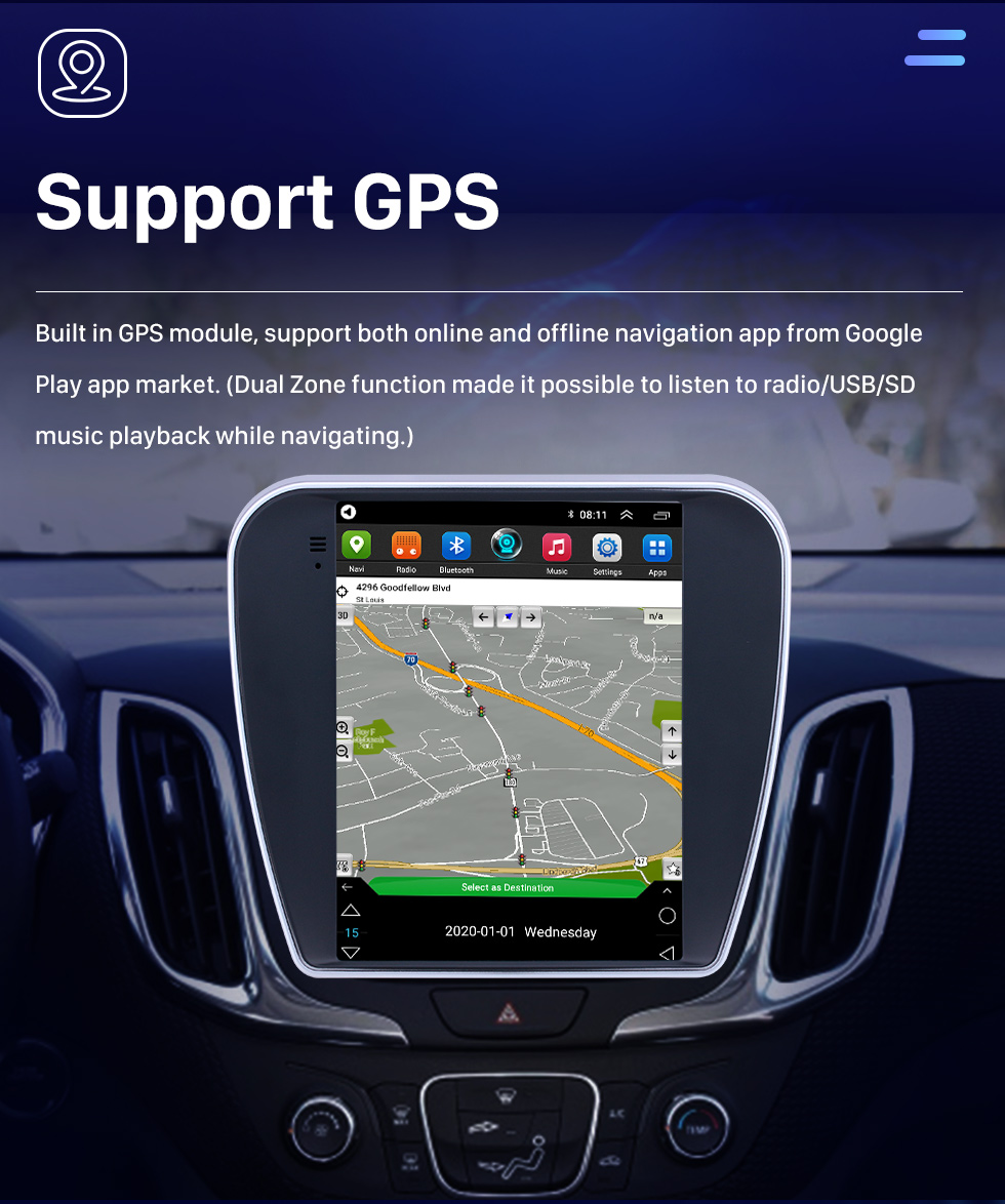 Seicane Android 9.1 9.7 Zoll GPS Navigationsradio für 2017 Chevy Chevrolet Equinox mit HD Touchscreen Bluetooth Unterstützung Carplay DVR OBD2 Seicane Android 9.1 9.7 Zoll GPS Navigationsradio für 2017 Chevy Chevrolet Equinox mit HD Touchscreen Bluetooth Unterstützung Carplay DVR OBD2