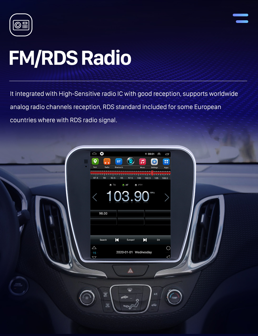 Seicane Android 9.1 9.7 Zoll GPS Navigationsradio für 2017 Chevy Chevrolet Equinox mit HD Touchscreen Bluetooth Unterstützung Carplay DVR OBD2 Seicane Android 9.1 9.7 Zoll GPS Navigationsradio für 2017 Chevy Chevrolet Equinox mit HD Touchscreen Bluetooth Unterstützung Carplay DVR OBD2