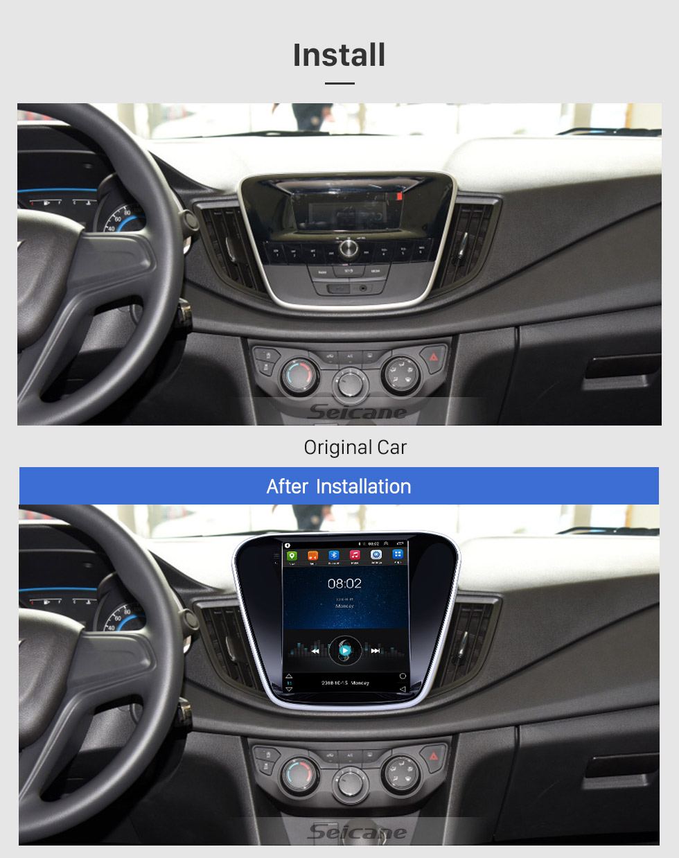 Seicane 9,7 pouces Android 9.1 2016 Chevy Chevrolet Cavalier Radio de navigation GPS avec écran tactile HD support Bluetooth Carplay Mirror Link Seicane 9,7 pouces Android 9.1 2016 Chevy Chevrolet Cavalier Radio de navigation GPS avec écran tactile HD support Bluetooth Carplay Mirror Link