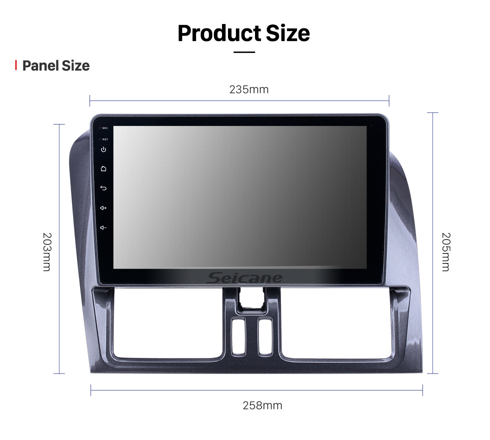 Seicane HD Touchscreen de 9 polegadas para 2008 2009 2010-2016 Volvo XC60 Radio Android 8.1 Navegação GPS com suporte Bluetooth Carplay Câmera traseira Seicane HD Touchscreen de 9 polegadas para 2008 2009 2010-2016 Volvo XC60 Radio Android 8.1 Navegação GPS com suporte Bluetooth Carplay Câmera traseira