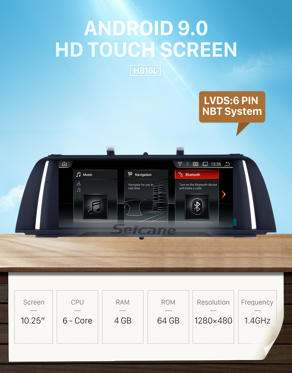 Seicane HD сенсорный экран 10,25 дюйма для 2013 2014 2015 BMW 7 серии F01 F02 NBT LHD Радио Android 9.0 GPS-навигация с поддержкой Bluetooth Carplay TPMS Seicane HD сенсорный экран 10,25 дюйма для 2013 2014 2015 BMW 7 серии F01 F02 NBT LHD Радио Android 9.0 GPS-навигация с поддержкой Bluetooth Carplay TPMS