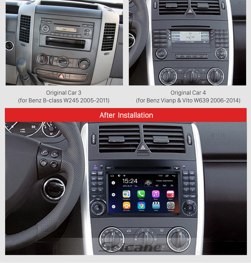 Seicane Android 9.0 7 Inch For 2004-2012 Mercedes Benz B Class W245 B200 C Class W203 S203 C180 C200 CLK Class C209 W209 C208 W208 Radio GPS Navigation HD Touchscreen Bluetooth Support 1080P Video Seicane Android 9.0 7 Inch For 2004-2012 Mercedes Benz B Class W245 B200 C Class W203 S203 C180 C200 CLK Class C209 W209 C208 W208 Radio GPS Navigation HD Touchscreen Bluetooth Support 1080P Video