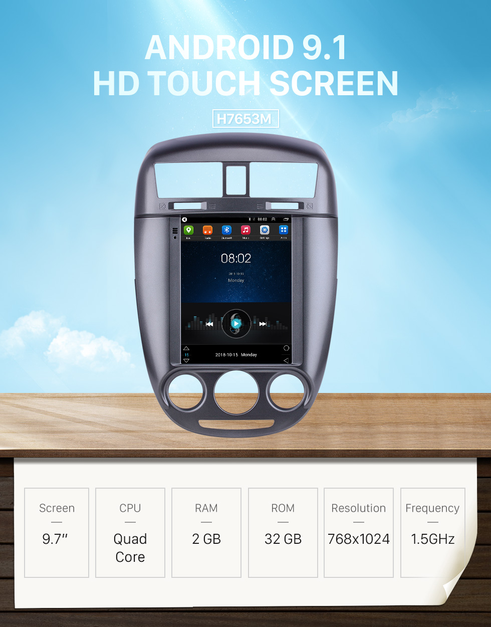 Seicane 9,7 pouces Android 9.1 pour 2008 2009 2010-2015 Buick New Excelle Radio Navigation GPS avec prise en charge de l'écran tactile HD Bluetooth Carplay TPMS Seicane 9,7 pouces Android 9.1 pour 2008 2009 2010-2015 Buick New Excelle Radio Navigation GPS avec prise en charge de l'écran tactile HD Bluetooth Carplay TPMS
