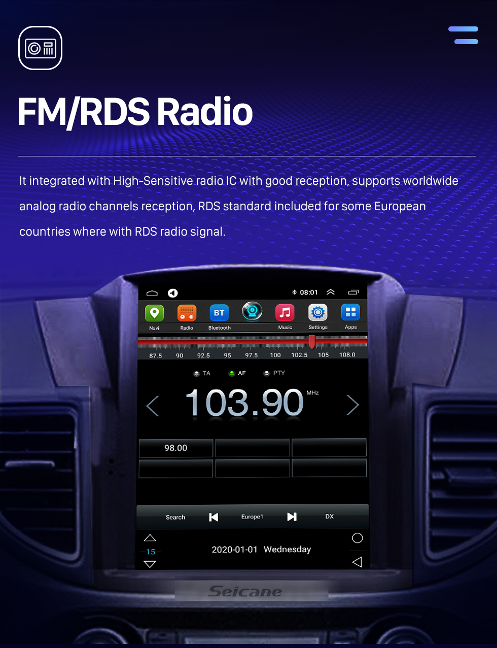 Seicane Android 9.1 9.7 inch for 2012 2013 2014 2015 2016 Honda CRV Radio with HD Touchscreen GPS Navigation System Bluetooth support Carplay TPMS Seicane Android 9.1 9.7 inch for 2012 2013 2014 2015 2016 Honda CRV Radio with HD Touchscreen GPS Navigation System Bluetooth support Carplay TPMS