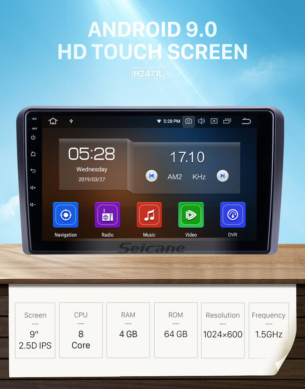 Seicane OEM 9 pulgadas Android 9.0 para 2008 2009 2010 2011 2012 Radio Audi A3 Bluetooth AUX HD Pantalla táctil Navegación GPS Soporte Carplay OBD2 TPMS Seicane OEM 9 pulgadas Android 9.0 para 2008 2009 2010 2011 2012 Radio Audi A3 Bluetooth AUX HD Pantalla táctil Navegación GPS Soporte Carplay OBD2 TPMS