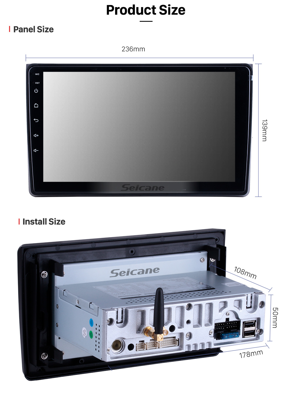 Seicane Android 9.0 para 2002-2006 2007 2008 Audi A4 Radio Navegación GPS de 9 pulgadas con pantalla táctil HD Carplay Soporte Bluetooth Bluetooth TV digital Seicane Android 9.0 para 2002-2006 2007 2008 Audi A4 Radio Navegación GPS de 9 pulgadas con pantalla táctil HD Carplay Soporte Bluetooth Bluetooth TV digital