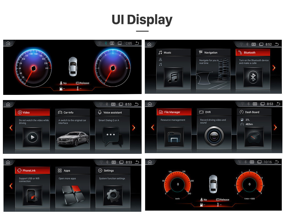 Seicane 10,25-дюймовый Android 9.0 для BMW X1 E84 (2009-2015) CIC Радио GPS-навигация с HD сенсорным экраном Поддержка Bluetooth Carplay DVR Seicane 10,25-дюймовый Android 9.0 для BMW X1 E84 (2009-2015) CIC Радио GPS-навигация с HD сенсорным экраном Поддержка Bluetooth Carplay DVR