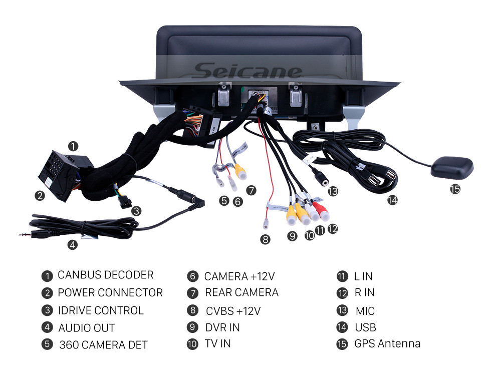 Seicane 10,25-дюймовый Android 9.0 для BMW X1 E84 (2009-2015) CIC Радио GPS-навигация с HD сенсорным экраном Поддержка Bluetooth Carplay DVR Seicane 10,25-дюймовый Android 9.0 для BMW X1 E84 (2009-2015) CIC Радио GPS-навигация с HD сенсорным экраном Поддержка Bluetooth Carplay DVR