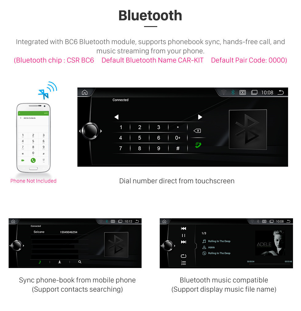 Seicane Android 9.0 8.8 polegadas Para BMW X3 F25 / X4 F26 (2014-2016) NBT Rádio HD Touchscreen GPS Sistema de Navegação com suporte Bluetooth Carplay SWC Seicane Android 9.0 8.8 polegadas Para BMW X3 F25 / X4 F26 (2014-2016) NBT Rádio HD Touchscreen GPS Sistema de Navegação com suporte Bluetooth Carplay SWC