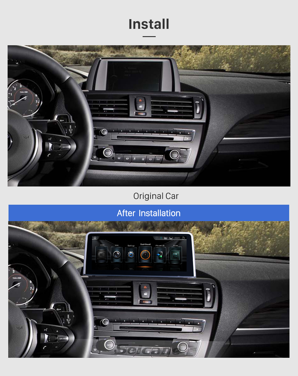 Seicane Android 9.0 10,25 pouces pour BMW Série 1 F20 / F21 (2011-2016) / 2 Série F23 Cabrio (2013-2016) NBT) Système de navigation GPS à écran tactile Radio HD LHD avec prise en charge Bluetooth Carplay DVR Seicane Android 9.0 10,25 pouces pour BMW Série 1 F20 / F21 (2011-2016) / 2 Série F23 Cabrio (2013-2016) NBT) Système de navigation GPS à écran tactile Radio HD LHD avec prise en charge Bluetooth Carplay DVR