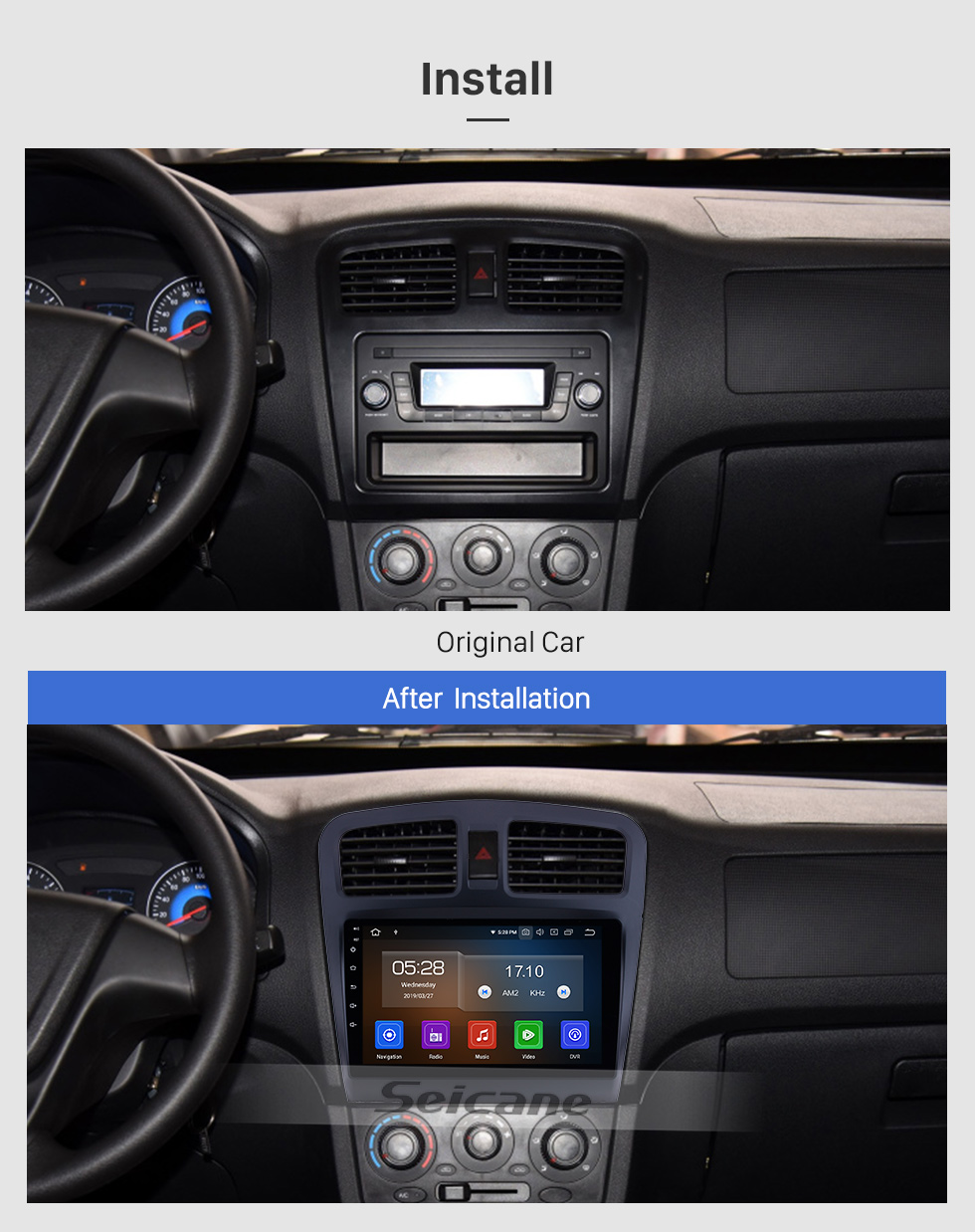 Seicane Pour 2014 Fengon 330 Radio 9 pouces Android 8.1 HD Navigation GPS à écran tactile avec prise en charge Bluetooth Carplay SWC TPMS Seicane Pour 2014 Fengon 330 Radio 9 pouces Android 8.1 HD Navigation GPS à écran tactile avec prise en charge Bluetooth Carplay SWC TPMS