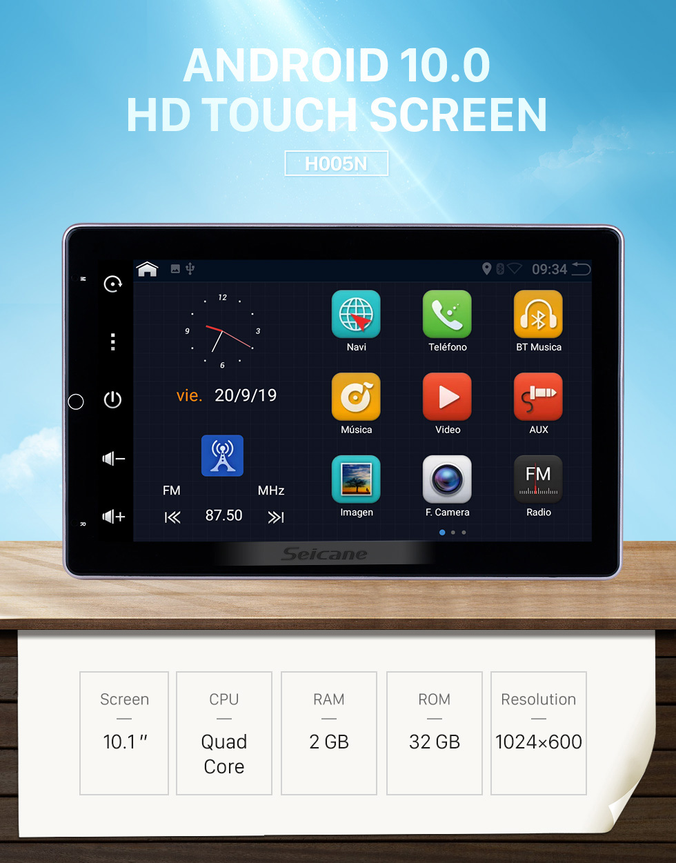 Seicane Écran rotatif Android 10.0 10,1 pouces HD 180 ° pour radio universelle avec système de navigation GPS Prise en charge Bluetooth USB Caméra de recul Carplay Seicane Écran rotatif Android 10.0 10,1 pouces HD 180 ° pour radio universelle avec système de navigation GPS Prise en charge Bluetooth USB Caméra de recul Carplay