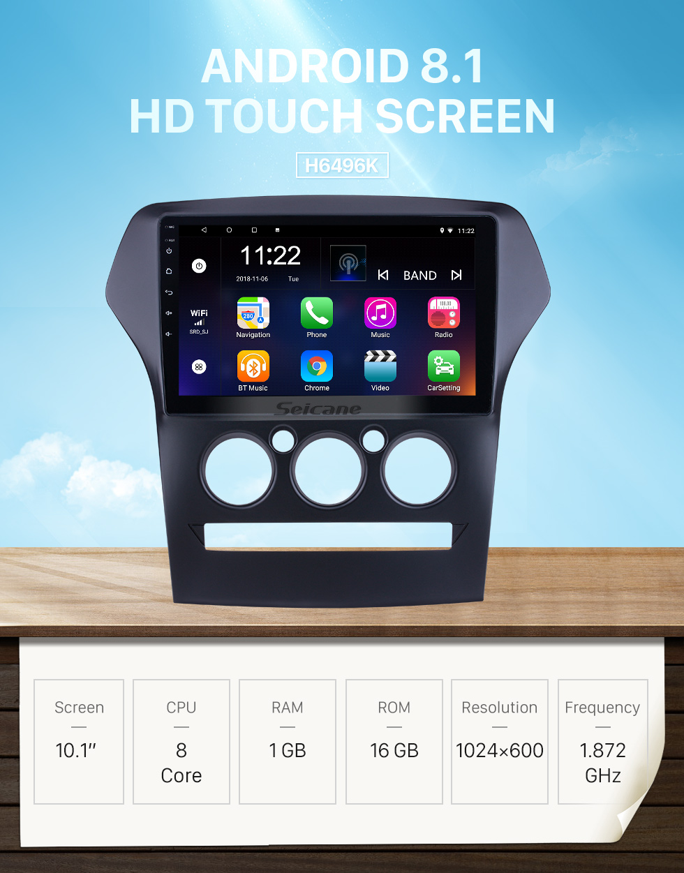 Seicane 10,1 polegadas Android 8.1 para 2011 JMC Old Yusheng Radio Navegação GPS Com HD Touchscreen WIFI Bluetooth suporte Carplay DVR Seicane 10,1 polegadas Android 8.1 para 2011 JMC Old Yusheng Radio Navegação GPS Com HD Touchscreen WIFI Bluetooth suporte Carplay DVR