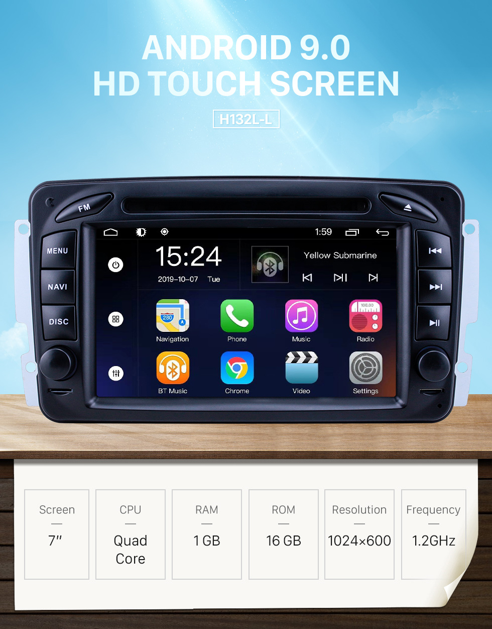 Seicane OEM 7 inch Android 9.0 for 1998 1999 2000-2006 Mercedes Benz CLK-Class W209/G-Class W463 Radio Bluetooth HD Touchscreen GPS Navigation System support Carplay Seicane OEM 7 inch Android 9.0 for 1998 1999 2000-2006 Mercedes Benz CLK-Class W209/G-Class W463 Radio Bluetooth HD Touchscreen GPS Navigation System support Carplay