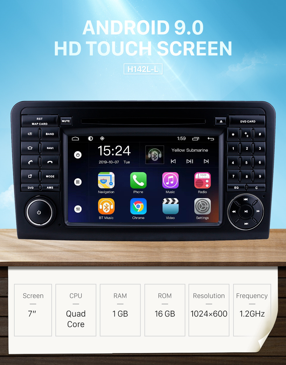 Seicane Android 9.0 7 inch for Mercedes Benz ML CLASS W164 ML350 ML430 ML450 ML500/GL CLASS X164 GL320 Radio HD Touchscreen GPS Navigation System with Bluetooth support Carplay DVR Seicane Android 9.0 7 inch for Mercedes Benz ML CLASS W164 ML350 ML430 ML450 ML500/GL CLASS X164 GL320 Radio HD Touchscreen GPS Navigation System with Bluetooth support Carplay DVR
