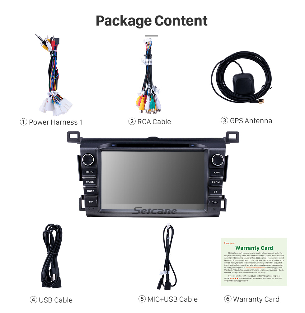 Seicane 8-дюймовый Android 9.0 для 2006 2007 2008-2013 Toyota RAV4 Радио с HD сенсорным экраном GPS-навигатор Поддержка Bluetooth Carplay Seicane 8-дюймовый Android 9.0 для 2006 2007 2008-2013 Toyota RAV4 Радио с HD сенсорным экраном GPS-навигатор Поддержка Bluetooth Carplay