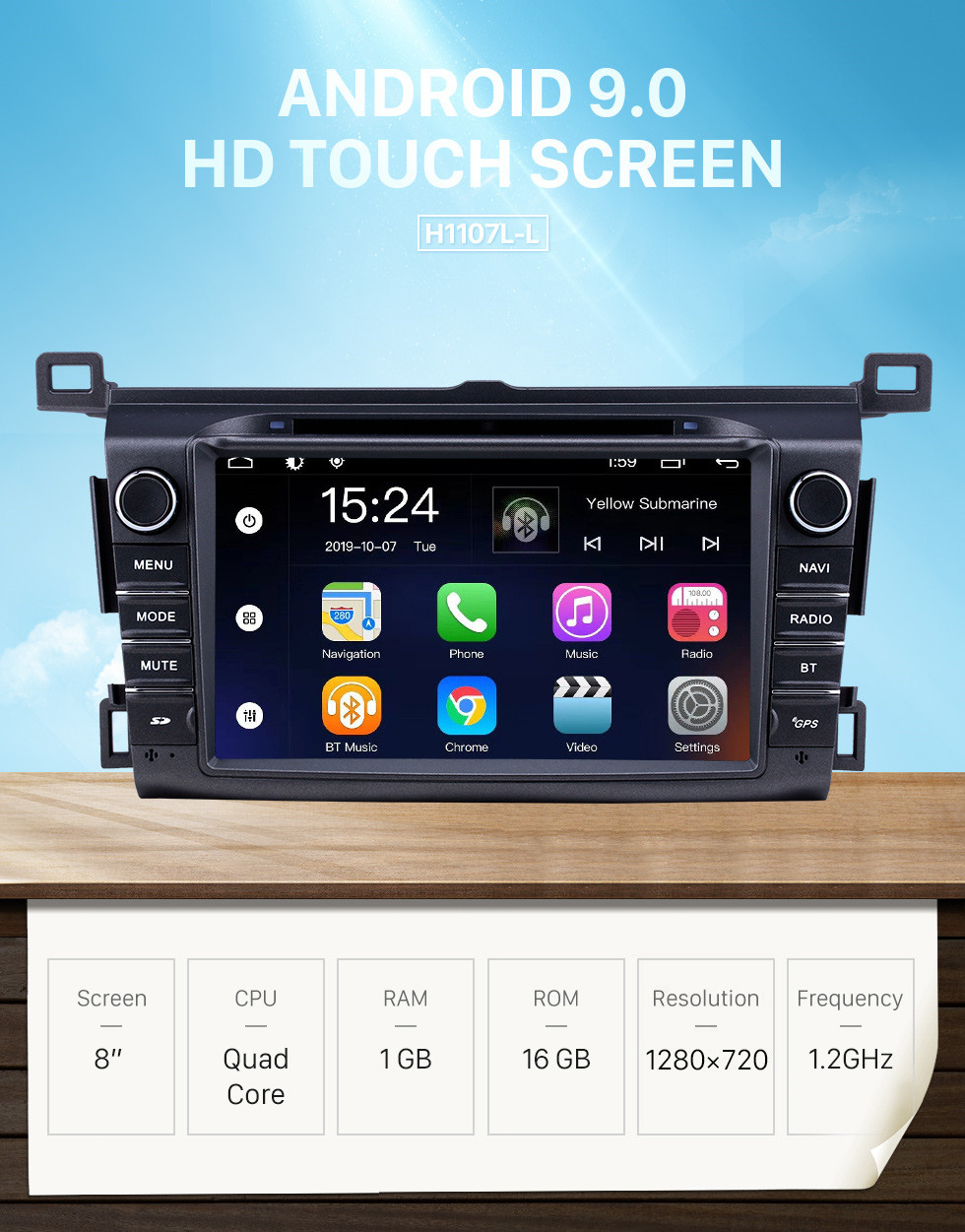 Seicane 8-дюймовый Android 9.0 для 2006 2007 2008-2013 Toyota RAV4 Радио с HD сенсорным экраном GPS-навигатор Поддержка Bluetooth Carplay Seicane 8-дюймовый Android 9.0 для 2006 2007 2008-2013 Toyota RAV4 Радио с HD сенсорным экраном GPS-навигатор Поддержка Bluetooth Carplay