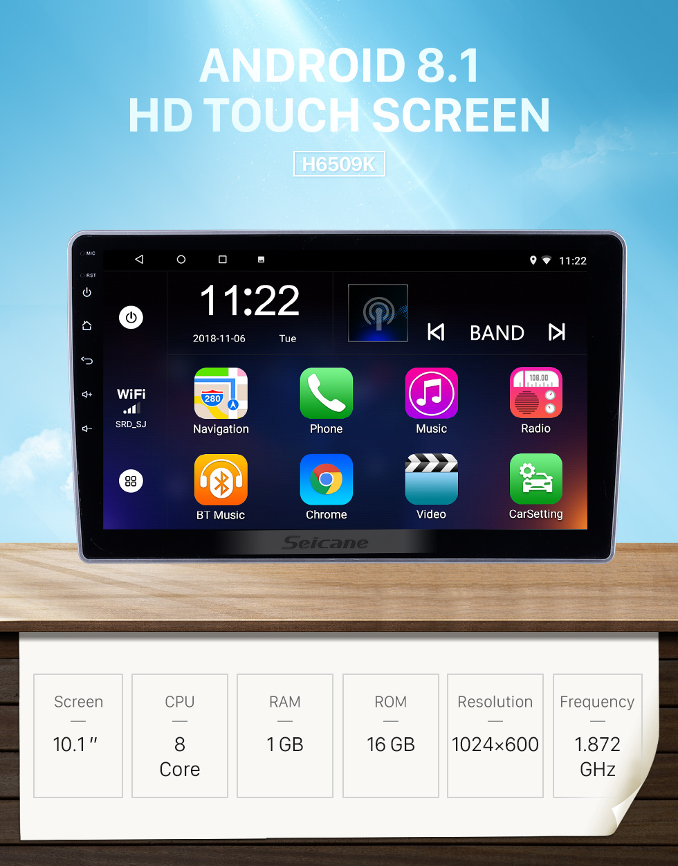 Seicane 10,1 pouces Android 8.1 pour 2007 2008 2009-2012 Lifan 520 Radio Système de navigation GPS avec écran tactile HD Prise en charge Bluetooth Carplay DVR Seicane 10,1 pouces Android 8.1 pour 2007 2008 2009-2012 Lifan 520 Radio Système de navigation GPS avec écran tactile HD Prise en charge Bluetooth Carplay DVR