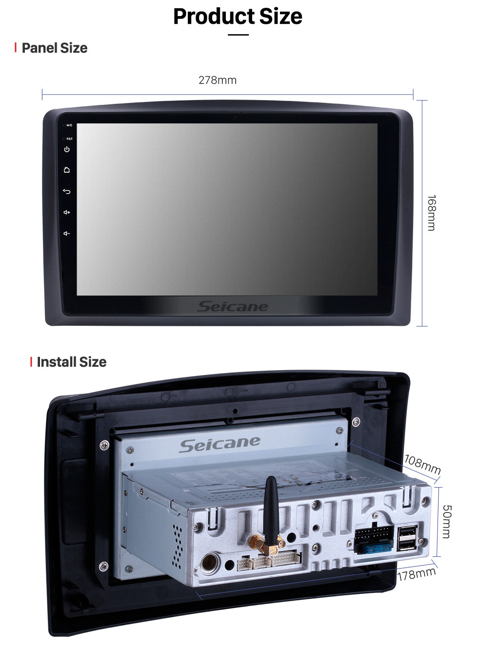 Seicane Android 9.0 for 2010 2011 2012-2015 Mercedes Benz Vito Radio 10.1 inch GPS Navigation System with HD Touchscreen Carplay Bluetooth support Digital TV Seicane Android 9.0 for 2010 2011 2012-2015 Mercedes Benz Vito Radio 10.1 inch GPS Navigation System with HD Touchscreen Carplay Bluetooth support Digital TV