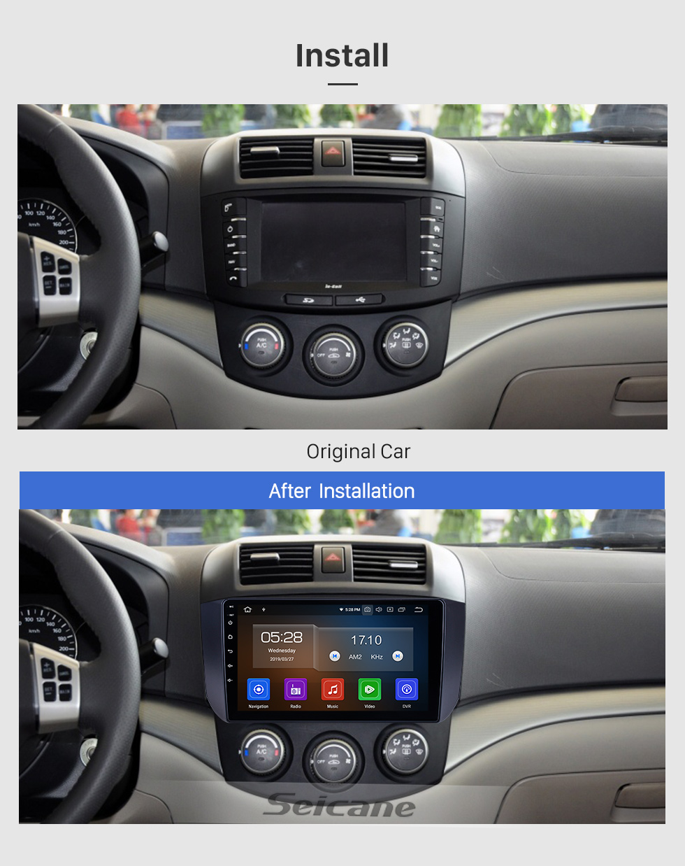 Seicane OEM 9 pouces Android 9.0 pour 2009 2010 2011 2012 Changan Alsvin V5 Radio Bluetooth HD Système de navigation GPS à écran tactile Carplay support DVR Seicane OEM 9 pouces Android 9.0 pour 2009 2010 2011 2012 Changan Alsvin V5 Radio Bluetooth HD Système de navigation GPS à écran tactile Carplay support DVR