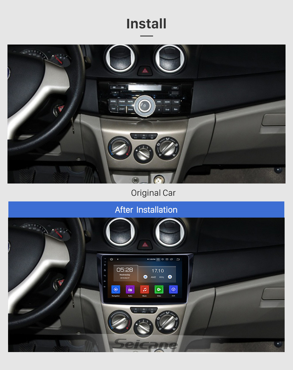 Seicane Pour 2011 Changan Alsvin V3 Radio 9 pouces Android 9.0 HD Écran tactile Bluetooth avec système de navigation GPS Support Carplay 1080P Vidéo Seicane Pour 2011 Changan Alsvin V3 Radio 9 pouces Android 9.0 HD Écran tactile Bluetooth avec système de navigation GPS Support Carplay 1080P Vidéo
