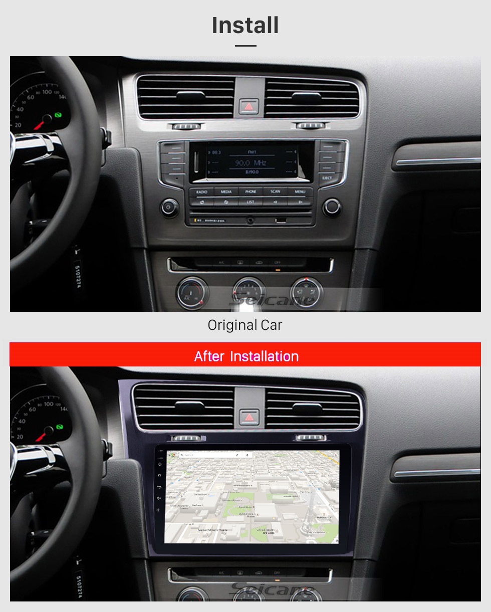 Seicane 10.1 inch 1024*600 HD Touch Screen Android 10.0 Radio for 2013 2014 2015 VW Volkswagen Golf 7 GPS Navigation system with 3G WIFI Bluetooth Music USB Mirror Link RearView Camera 1080P Video OBD2 Seicane 10.1 inch 1024*600 HD Touch Screen Android 10.0 Radio for 2013 2014 2015 VW Volkswagen Golf 7 GPS Navigation system with 3G WIFI Bluetooth Music USB Mirror Link RearView Camera 1080P Video OBD2