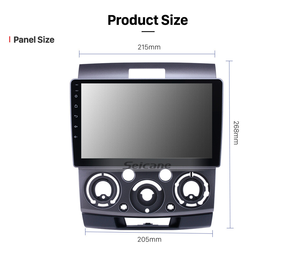 Seicane 9-дюймовый GPS-навигатор Android 13.0 для Ford Everest / Ranger Mazda BT-50 2006-2010 гг. С сенсорным экраном HD Поддержка Bluetooth Carplay TPMS Seicane 9-дюймовый GPS-навигатор Android 13.0 для Ford Everest / Ranger Mazda BT-50 2006-2010 гг. С сенсорным экраном HD Поддержка Bluetooth Carplay TPMS