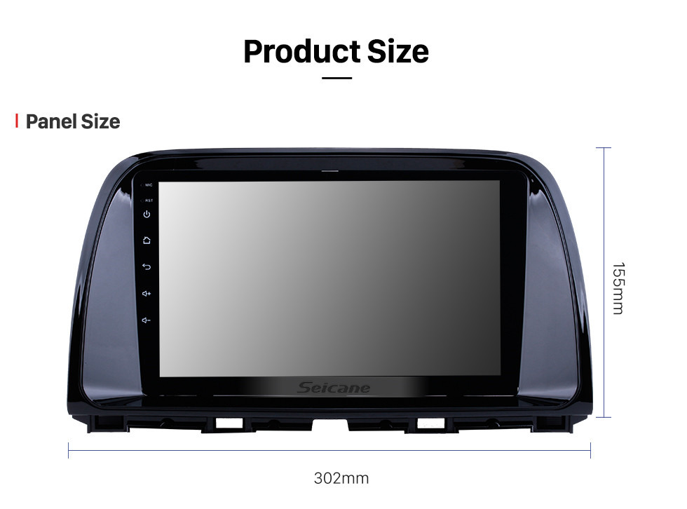 Seicane 9 pulgadas 2012-2015 Mazda CX-5 Pantalla táctil Android 12.0 Sistema de navegación GPS con WIFI Bluetooth Música USB OBD2 AUX Radio Cámara de respaldo Control del volante