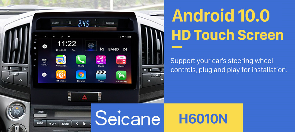 Seicane 2007-2017 Toyota Cruiser FJ 10.1 inch Android 10.0 Radio GPS Navigation System with Touchscreen Bluetooth OBD2 3G WiFi AUX Steering Wheel Control Seicane 2007-2017 Toyota Cruiser FJ 10.1 inch Android 10.0 Radio GPS Navigation System with Touchscreen Bluetooth OBD2 3G WiFi AUX Steering Wheel Control