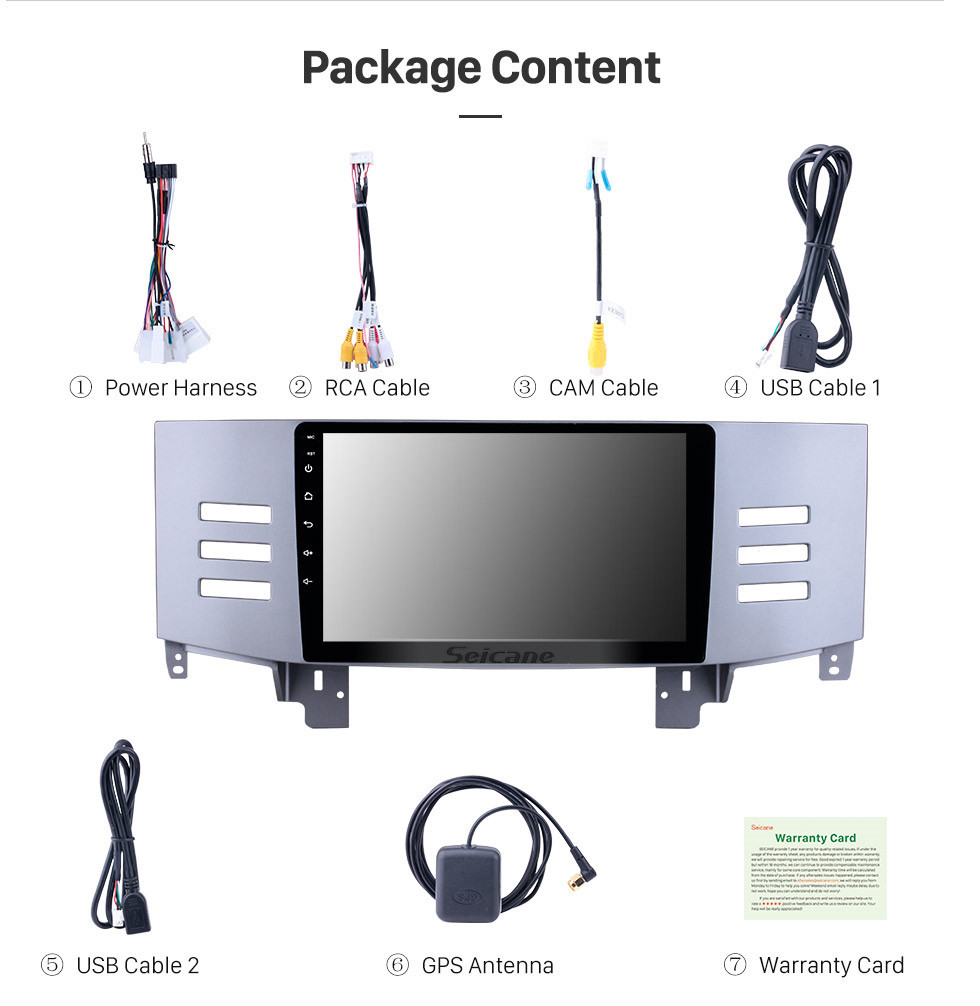 Seicane 9 Inch Android 10.0 2005-2009 Toyota Old REIZ HD Touchscreen GPS Navigation System Head Unit Support 3G WiFi Bluetooth TPMS DVR OBD II Rear View camera AUX Video Seicane 9 Inch Android 10.0 2005-2009 Toyota Old REIZ HD Touchscreen GPS Navigation System Head Unit Support 3G WiFi Bluetooth TPMS DVR OBD II Rear View camera AUX Video
