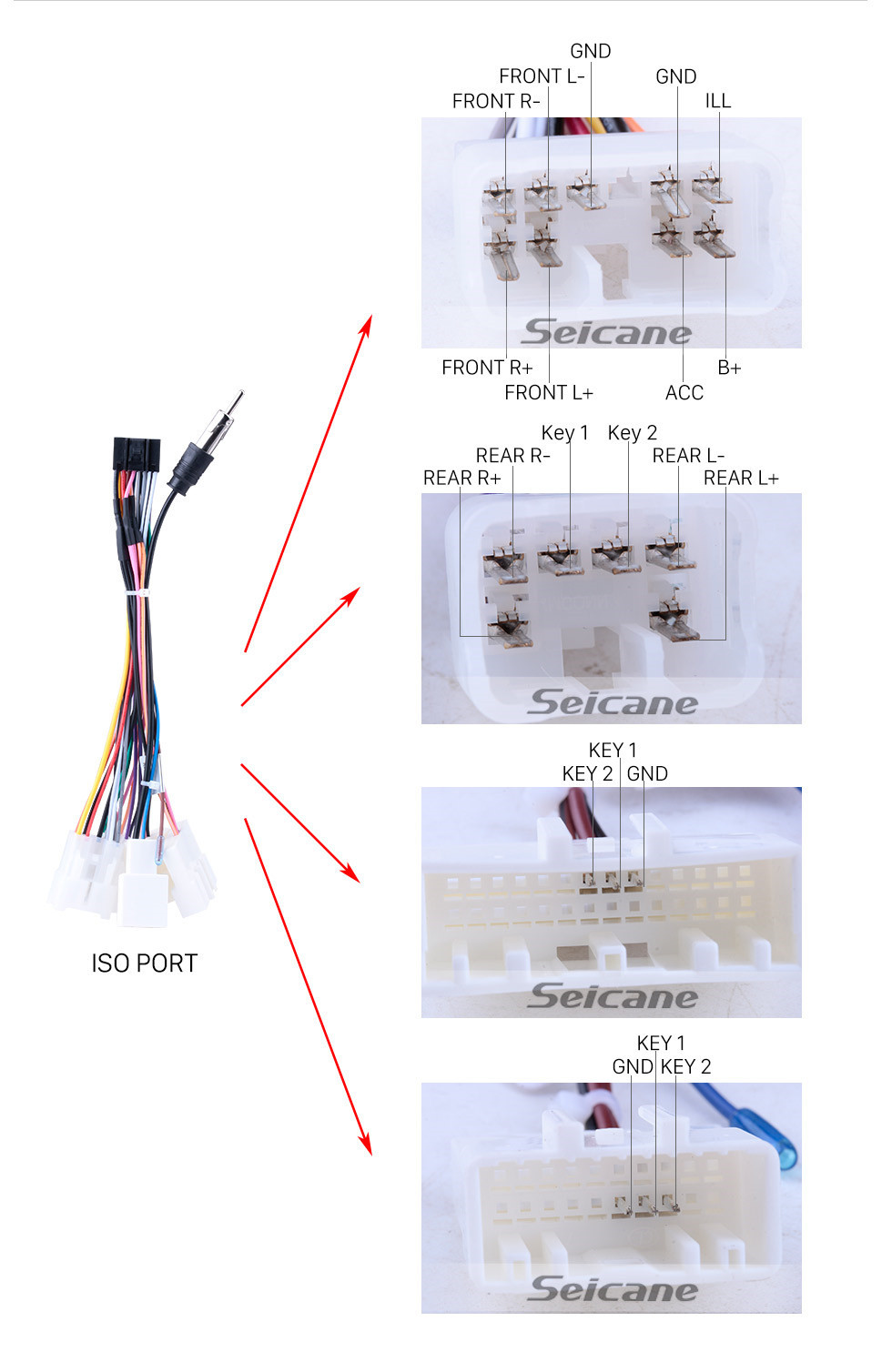 Seicane 10.1 pulgadas Android 10.0 2019 Toyota Corolla Unidad principal HD Pantalla táctil Radio GPS Sistema de navegación GPS Soporte 3G Wifi Control de volante Video Carplay Bluetooth DVR