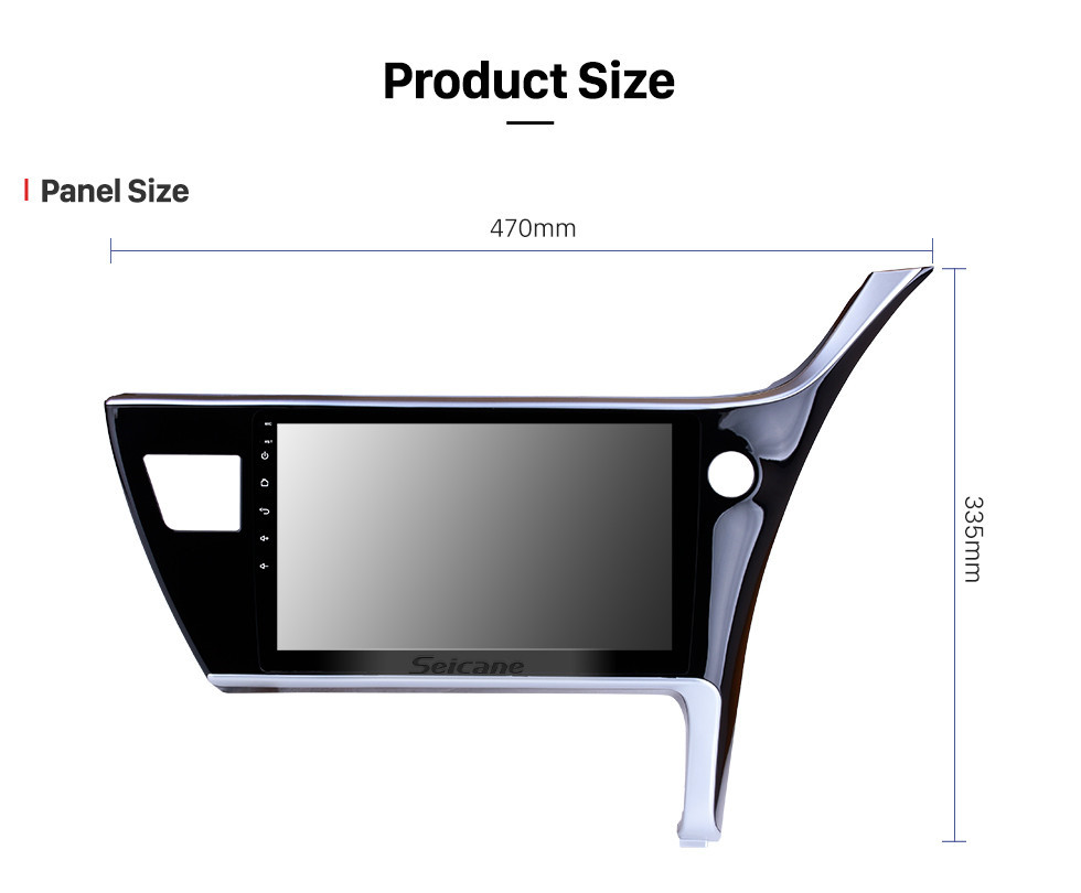 Seicane 10.1 polegada Android 13.0 2017 Toyota Corolla Mão Direita unidade de Cabeça Do Carro de condução HD Touchscreen Rádio sistema de Navegação GPS Suporte 3G Wifi Câmera de Visão Traseira Vídeo Carplay Bluetooth DVR OBD II