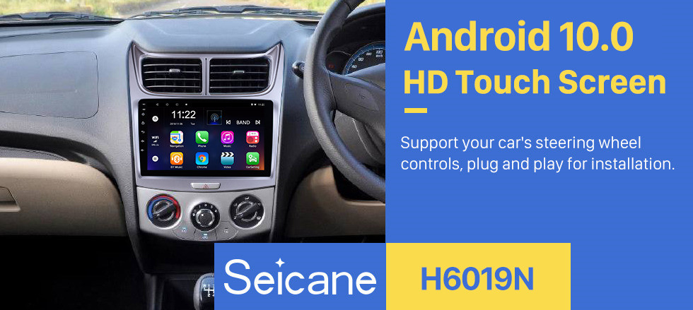 Seicane 8-core 9 inch Touchscreen Android 10.0 head unit for 2009-2013 Chevy Chevrolet Sail Radio Stereo GPS Navigation with Bluetooth WIFi Seicane 8-core 9 inch Touchscreen Android 10.0 head unit for 2009-2013 Chevy Chevrolet Sail Radio Stereo GPS Navigation with Bluetooth WIFi