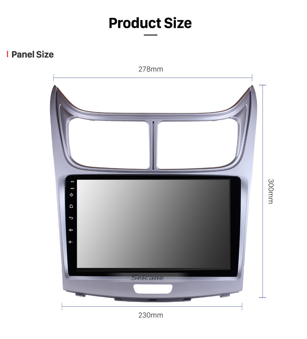 Seicane 8-core 9 pouces écran tactile Android 10.0 unité principale pour 2009-2013 Chevy nouvelle radio de navigation stéréo GPS Navigation avec Bluetooth WIFi