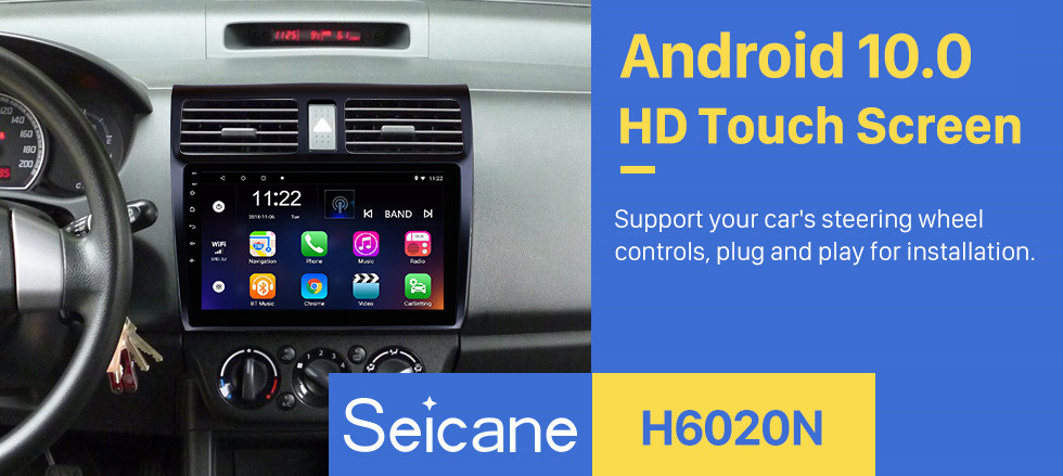 Seicane 10,1 дюйма для 2005-2010 годов Suzuki Swift Android 10.0 HD с сенсорным экраном GPS-навигация Радио Цифровое телевидение Зеркальная связь 3G Wi-Fi Bluetooth Музыка Управление рулевого колеса Seicane 10,1 дюйма для 2005-2010 годов Suzuki Swift Android 10.0 HD с сенсорным экраном GPS-навигация Радио Цифровое телевидение Зеркальная связь 3G Wi-Fi Bluetooth Музыка Управление рулевого колеса