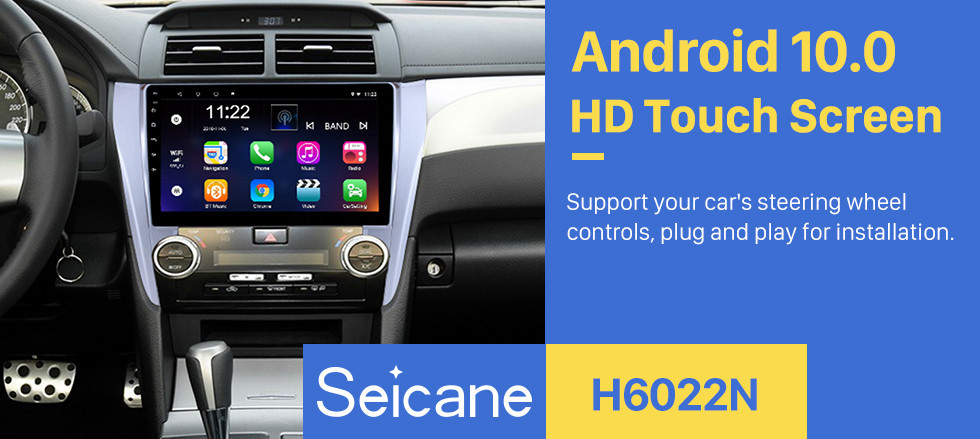 Seicane 10,1-дюймовый полный сенсорный экран 2015 Toyota CAMRY Android 10.0 GPS навигационная система с радио камерой заднего вида 3G WiFi Bluetooth Mirror Link OBD2 DVR Управление рулевого колеса Seicane 10,1-дюймовый полный сенсорный экран 2015 Toyota CAMRY Android 10.0 GPS навигационная система с радио камерой заднего вида 3G WiFi Bluetooth Mirror Link OBD2 DVR Управление рулевого колеса