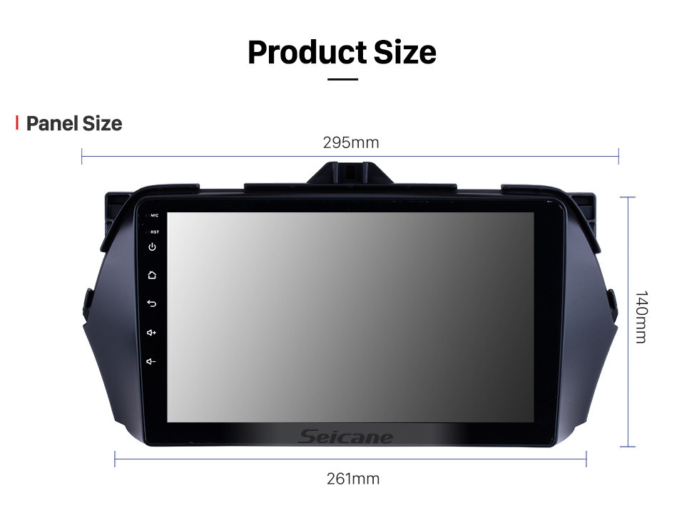 Seicane 9 Zoll Android 10.0 HD Touchscreen GPS-Navigationssystem für 2016 Suzuki Alivio Bluetooth-Funkfernsteuerung