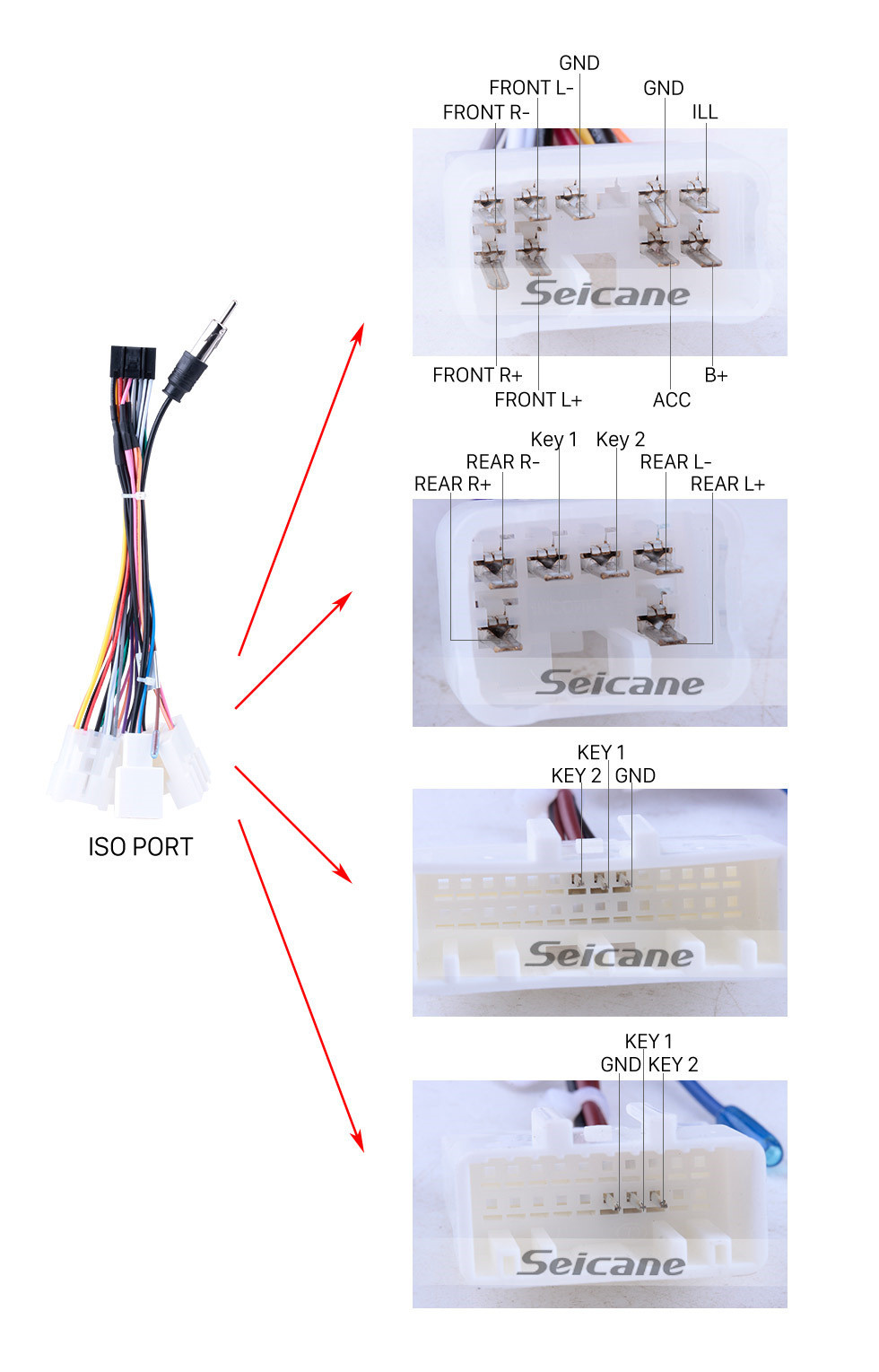 Seicane 9 pouces Android 10.0 Système de navigation GPS Radio à écran tactile Pour 2010-2014 Toyota vieille couronne LHD Bluetooth PMS DVR OBD II USB caméra arrière Contrôle au volant