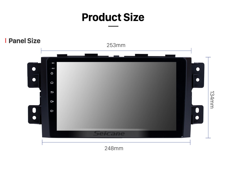 Seicane 9 pulgadas Android 10.0 Radio con pantalla táctil Bluetooth Sistema de navegación GPS para 2008-2016 KIA Borrego MOHAVE con TPMS DVR OBD II USB 3G WiFi Cámara trasera Control del volante HD 1080P Video AUX