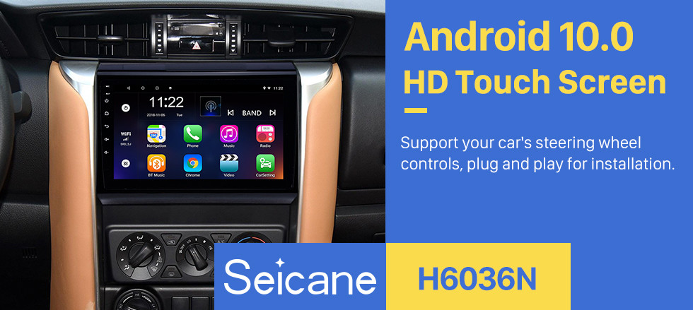 Seicane 9 inch Android 10.0 HD Touch Screen Radio GPS Navigation For 2015-2018 TOYOTA FORTUNER/ COVERT Bluetooth Digital TV 3G Wifi DVR OBD II Rearview Camera Seicane 9 inch Android 10.0 HD Touch Screen Radio GPS Navigation For 2015-2018 TOYOTA FORTUNER/ COVERT Bluetooth Digital TV 3G Wifi DVR OBD II Rearview Camera