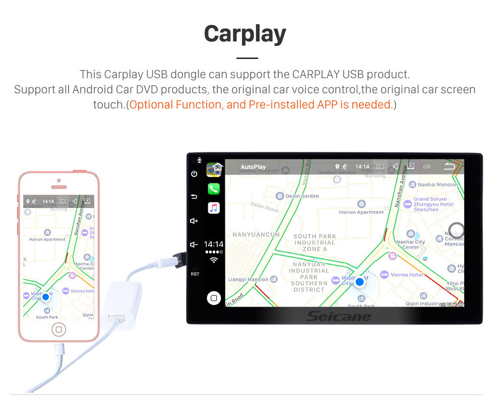 Seicane 9-дюймовый Android 8.1 для Mazda 3 AXELA 2004-2009 GPS-навигация Автомобильное радио с Bluetooth 3G WIFI USB Сенсорный экран Камера заднего вида Зеркальная ссылка OBD2