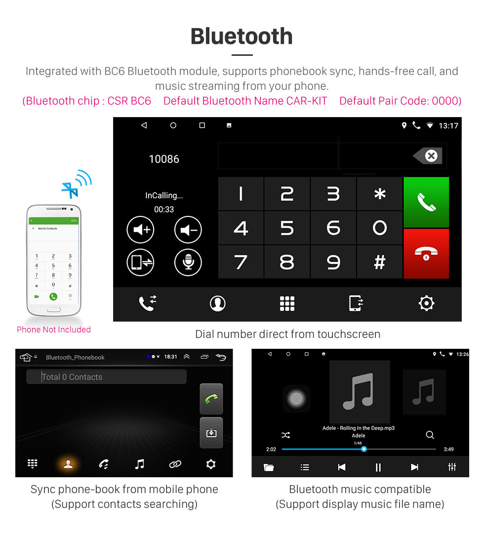 Seicane 9 pulgadas 2016 2017 Renault Kadjar Android 10.0 HD Pantalla táctil Radio auto Navegación GPS Bluetooth Sintonizador de TV Estéreo para automóvil Cámara de vista trasera AUX IPOD MP3
