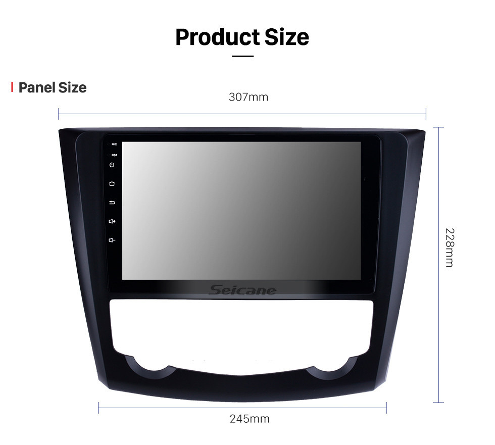 Seicane 9 polegada 2016 2017 renault kadjar android 10.0 hd touchscreen rádio auto navegação do bluetooth do carro estéreo de tv sintonizador de tv retrovisor câmera ipod mp3 aux