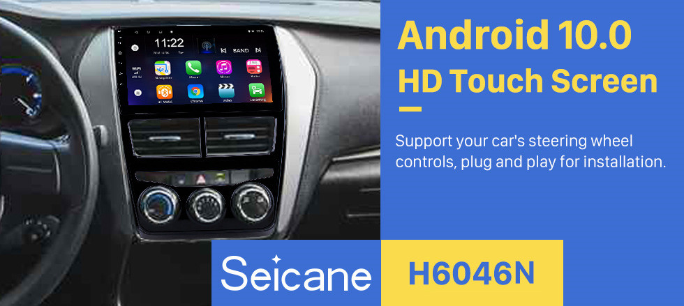 Seicane Aftermarket Android 10.0 GPS Navigation 9 inch HD Touchscreen Stereo for 2018 Toyota Vios/Yaris LHD Manual Air Conditioner USB music Bluetooth Wifi Backup Camera Steering Wheel Control DVR Seicane Aftermarket Android 10.0 GPS Navigation 9 inch HD Touchscreen Stereo for 2018 Toyota Vios/Yaris LHD Manual Air Conditioner USB music Bluetooth Wifi Backup Camera Steering Wheel Control DVR