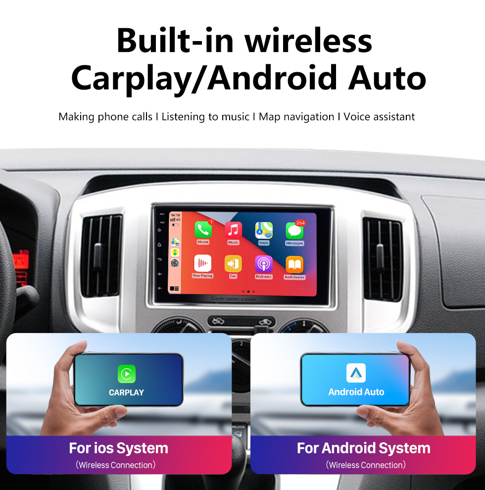 Seicane 7 polegadas Android 10.0 2 DIN Touchscreen Radio para Universal Toyota Hyundai Kia Nissan Volkswagen Suzuki Honda Sistema de navegação GPS Câmera de backup de música Bluetooth