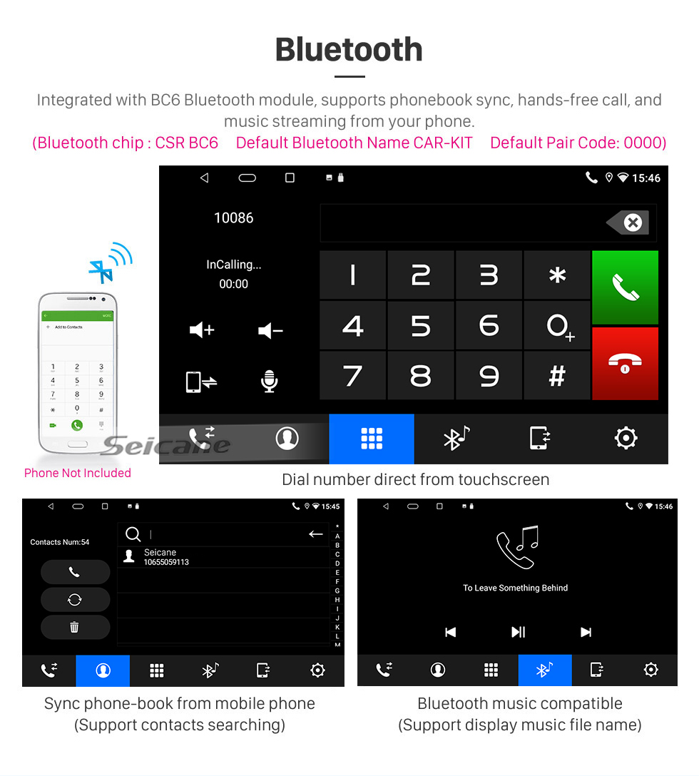 Seicane Universelles 7-Zoll-Android 12.0-Doppel-DIN-Touchscreen-Radio für Toyota Hyundai Kia Nissan Volkswagen Suzuki Honda mit GPS-Navigationssystem, Unterstützung für Bluetooth-Musik-Rückfahrkamera