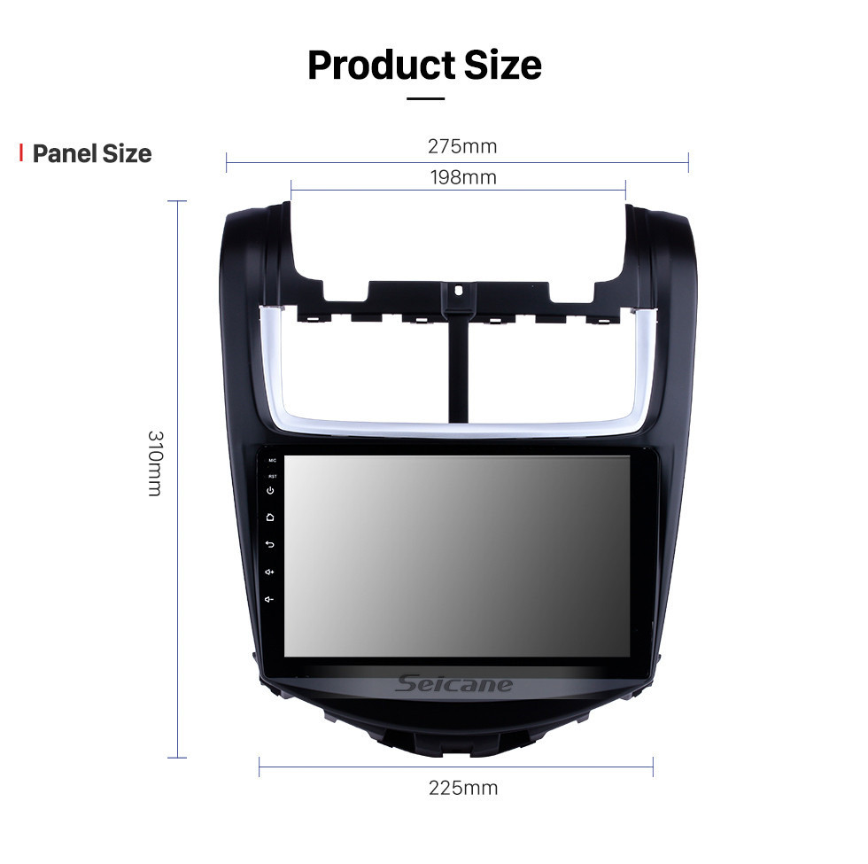 Seicane 9 pulgadas sistema de navegación OEM Android 10.0 Radio para 2014 Chevy Chevrolet Aveo 1024 * 600 Pantalla táctil Reproductor MP5 Sintonizador de TV Control remoto Bluetooth música