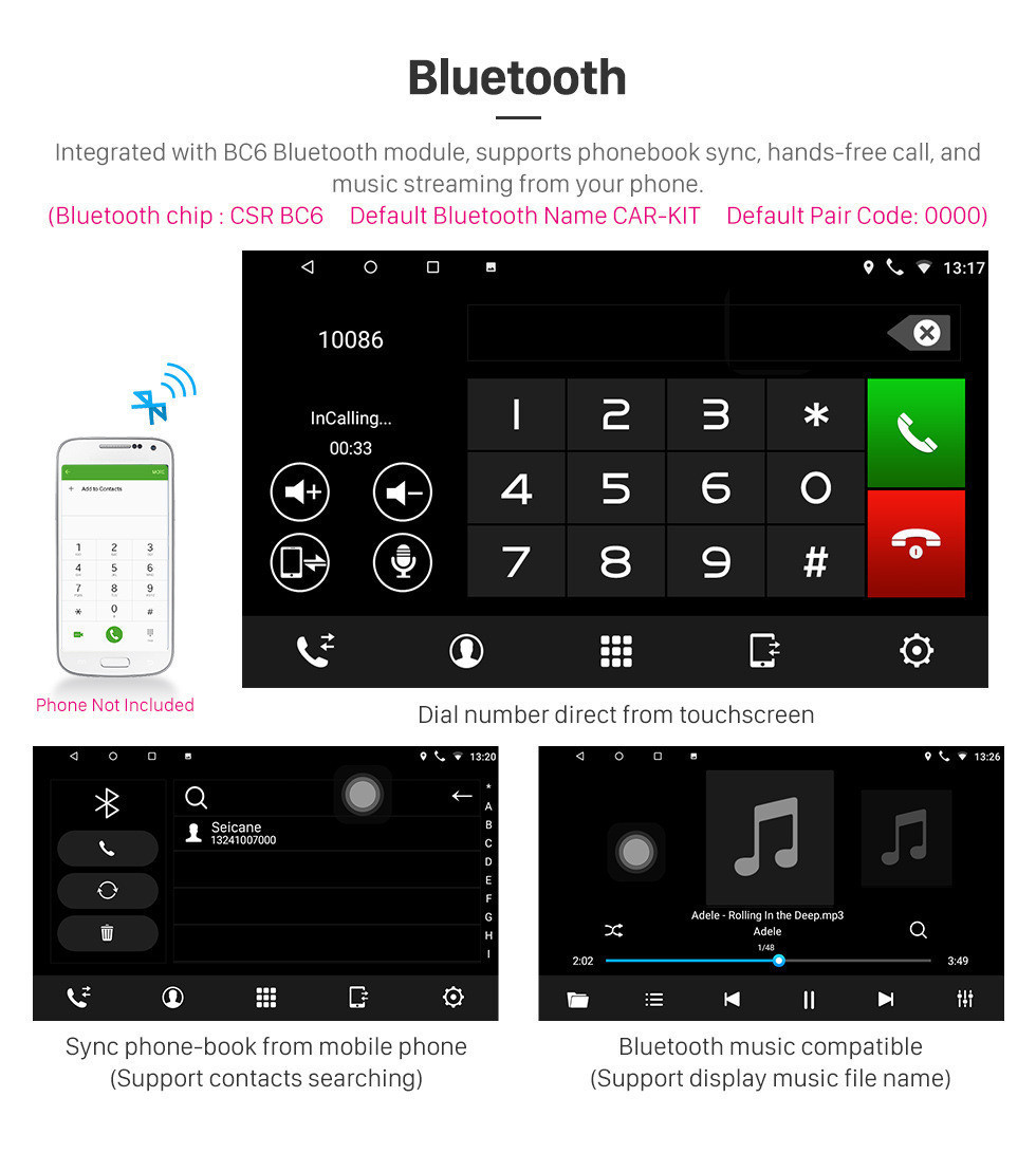 Seicane 10.1 pulgadas 2017 2018 Kia Rio K2 Android 10.0 HD Pantalla táctil Sistema de navegación GPS Unidad principal Bluetooth Radio AUX MP3 Coche Estéreo Cámara de visión trasera Sintonizador de TV Seicane 10.1 pulgadas 2017 2018 Kia Rio K2 Android 10.0 HD Pantalla táctil Sistema de navegación GPS Unidad principal Bluetooth Radio AUX MP3 Coche Estéreo Cámara de visión trasera Sintonizador de TV