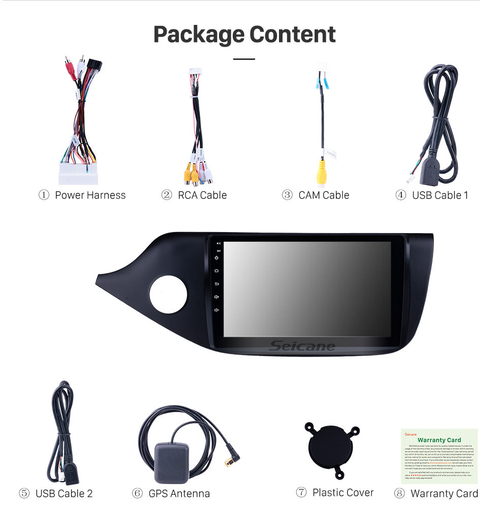 Seicane 9 pouces Android 10.0 2012 2013 2014 Kia Ceed LHD Écran tactile HD Radio Navigation GPS Caméra de recul Bluetooth TV 3G WIFI 1080P Commande au volant Seicane 9 pouces Android 10.0 2012 2013 2014 Kia Ceed LHD Écran tactile HD Radio Navigation GPS Caméra de recul Bluetooth TV 3G WIFI 1080P Commande au volant